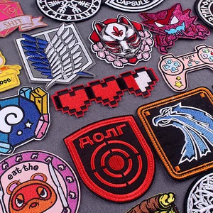 Patch Termoadhesif Pakaian Jantung Piksel Pada Ransel Stiker Pakaian Video Game Besi Anime Pada Tambalan Untuk Garis-garis Pakaian 10 patch game penjualan terbaik - №