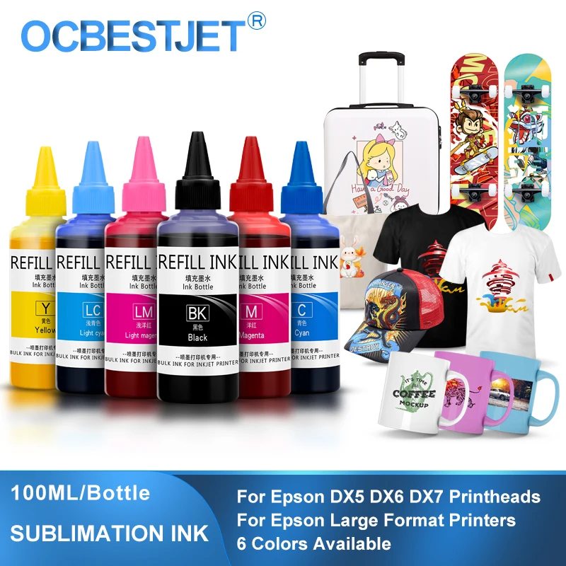 

100ML/Set Sublimation Ink Heat Transfer Ink For Epson 3800 3880 4800 4880 7700 9700 7800 7880 7600 9600 9800 9880 T3270 T5270