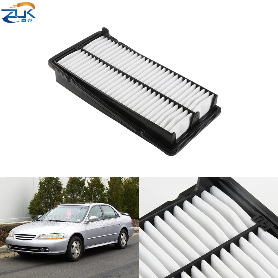 ZUK Engine Air Filter Replacement For HONDA ACCORD 1998-2002 V6 3.0L For Acura 3.2CL 2001-2003 3.2TL 1999-2003 32x15.6x7.5CM