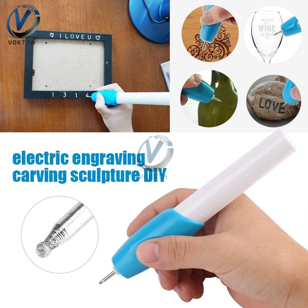 DIY Mini Engraving Pen Metal Chisel Mark Plastic Glass Micro Engraver Electric Automatic Engraving Pen Graver Tool