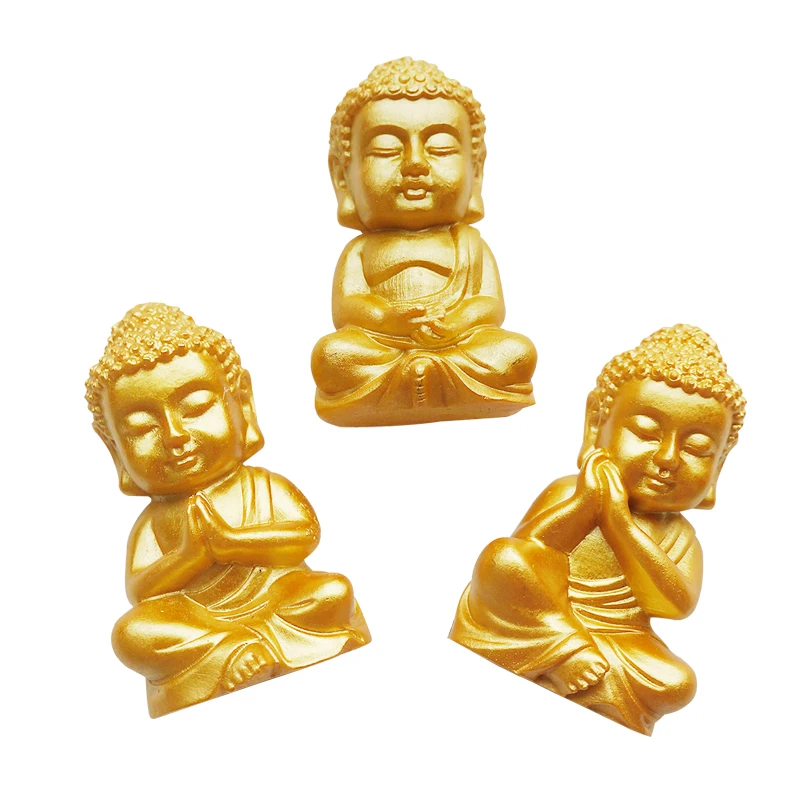 New Hand-painted India Buddha Statue 3D Fridge Magnet Travel Souvenir Refrigerator Magnetic Stickers Collectible Gifts