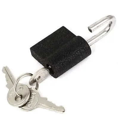 Cabinet Drawer Door Box Locking Security Padlock 25mm Length w Keys