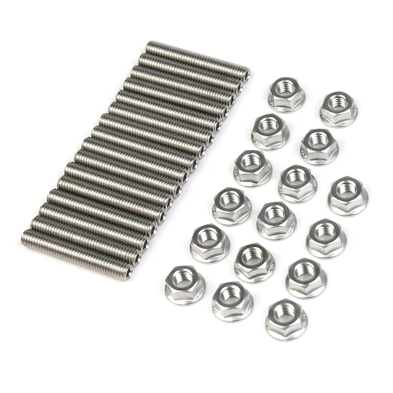 NEW for Ford 4.6 & 5.4 Liter V8 stainless exhaust manifold stud kit for 2 manifolds