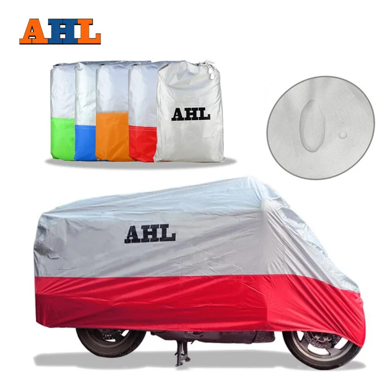 

AHL5 Colors Motorcycle Cover Outdoor Waterproof Dustproof UV / Dust Resistant/ Prevention Scooter Racing Motocross Bike Covering