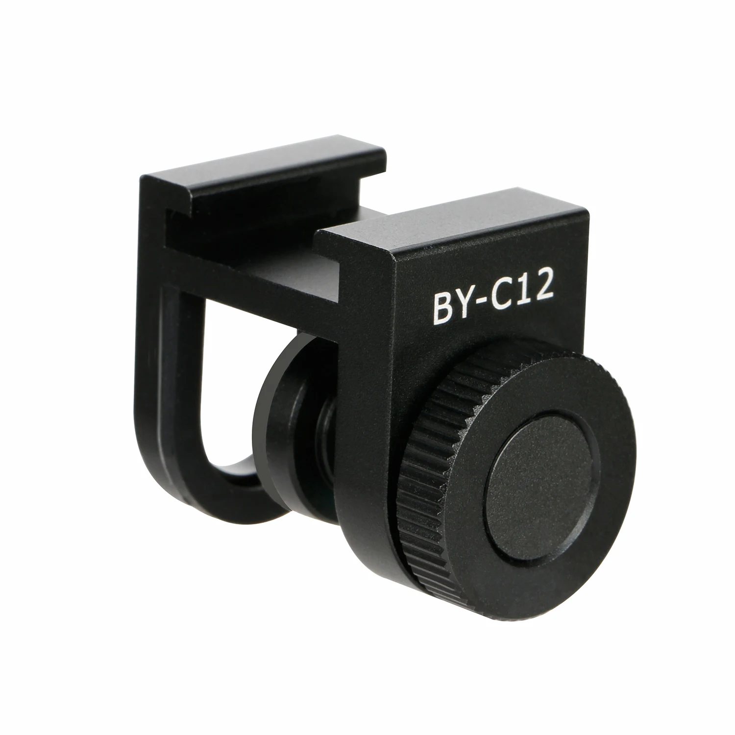 بويا BY-C12 الألومنيوم المشبك مع الباردة حذاء جبل لربط الملحقات الهاتف الذكي اللوحي ميكروفون LED ضوء Vlog فيديو لايف