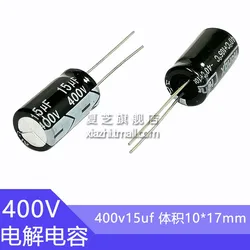 Condensatore in alluminio ESR basso ad alta frequenza 400 v15uf 10x16mm 15 uf400v 400v 15uf 400 v15mf 15 mf400v 400 v15mfd 400vdc 22uf 33uf 47uf