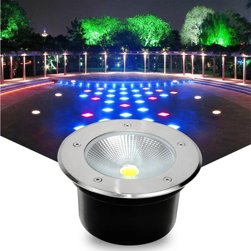 

IP67 LED Underground light 15W COB Outdoor Buried Ground Floor Lamp 5W 10W Garden Square Path Yard Spot Landscape DC 12V 24V