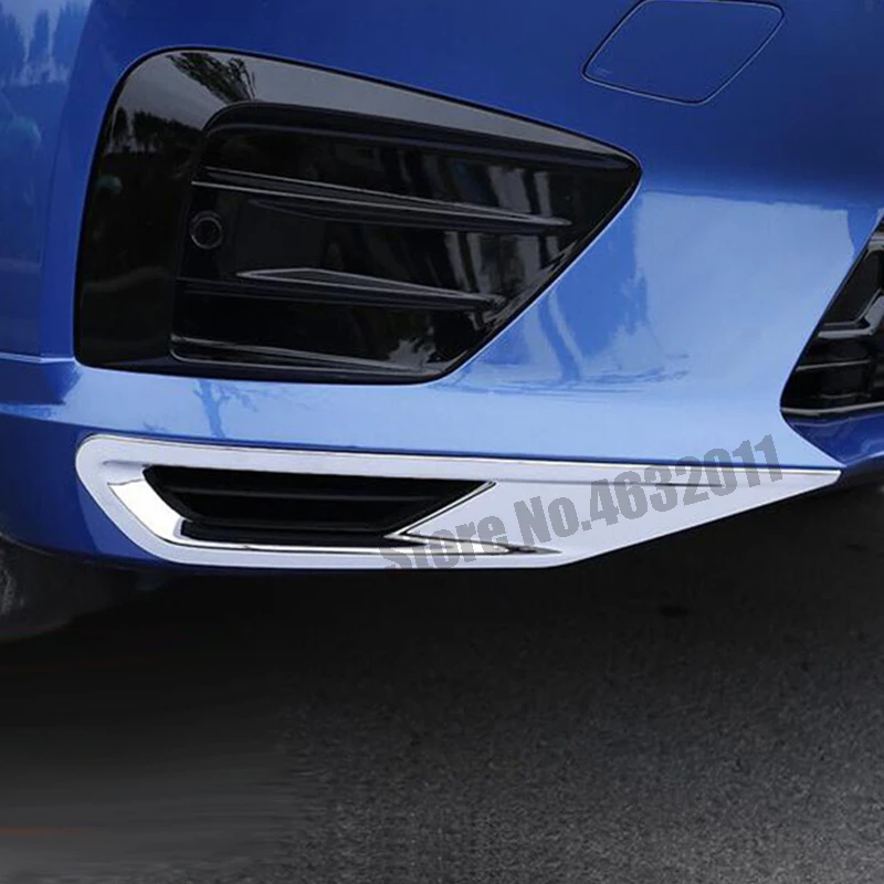

For Volvo XC60 2018 2019 ABS Chrome Car front fog lamp Light decoration strip Cover Trim auto accessories car styling 2pcs