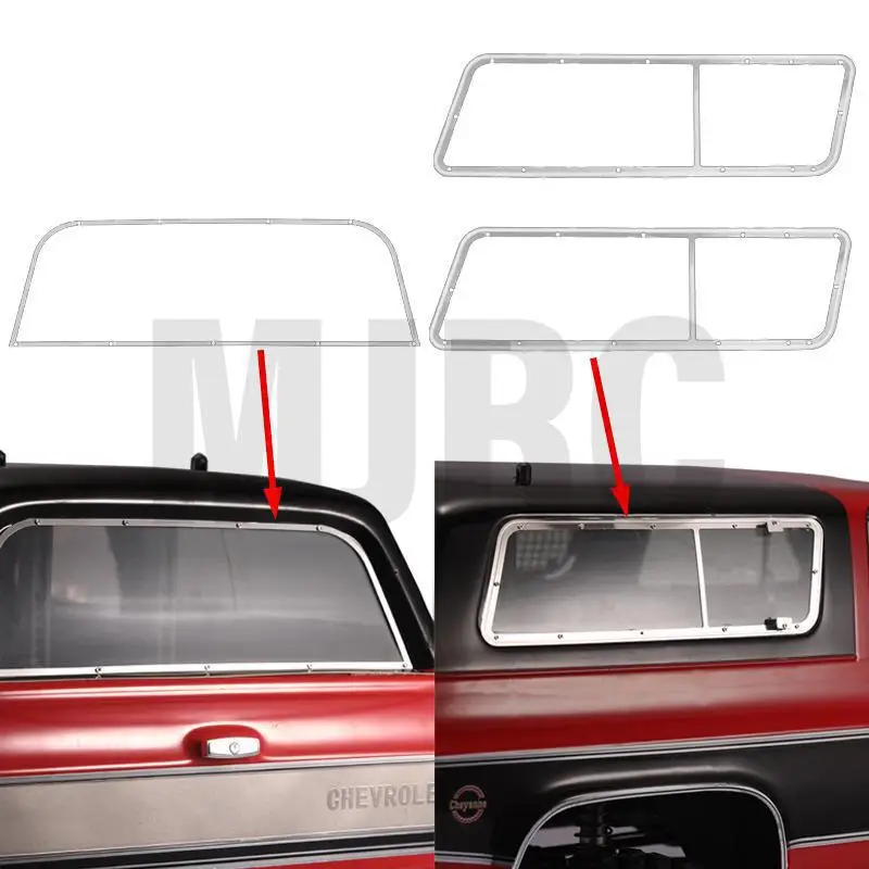 For Trax TRX4 TRX-4 T4 K5#82076-4 TRX4 Blazer car shell metal trim strip rear window tail window trim