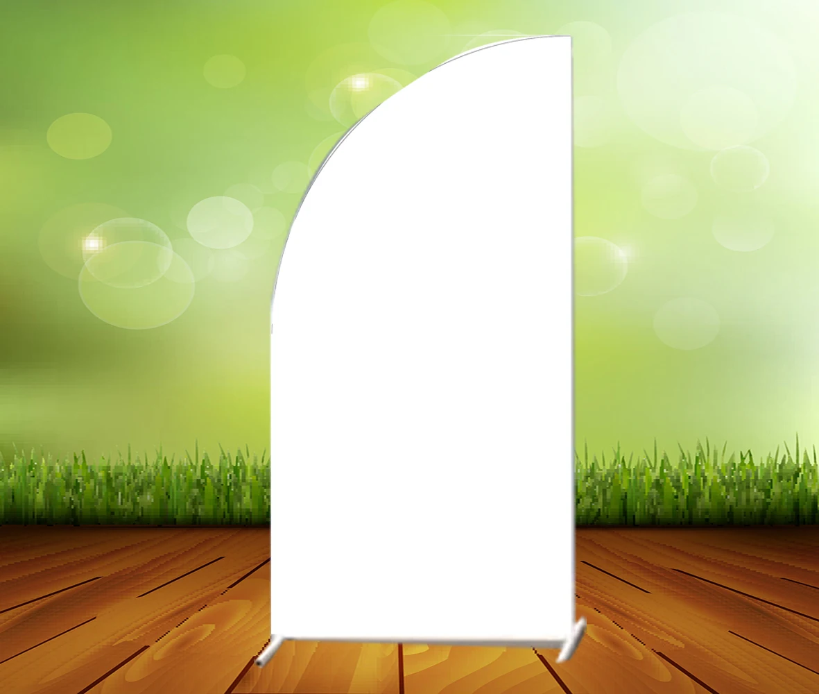 Tùy Chỉnh Vòm Có Phông Nền Nền Hồng Xanh Dương Trắng Sinh Nhật Trang Trí Biểu Ngữ Doubleside In Vải Thun Co Giãn