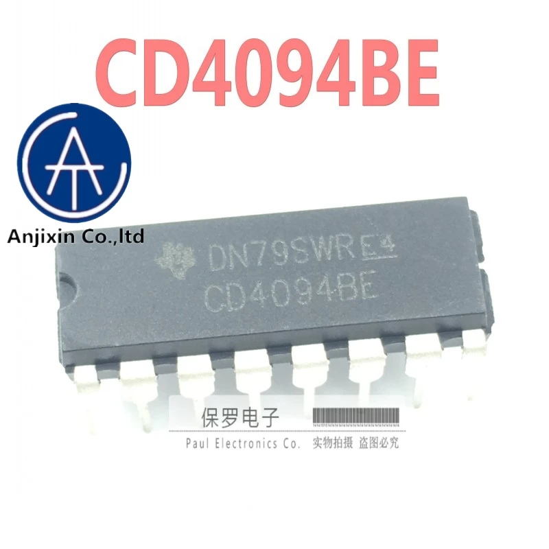 10Pcs 100% ต้นฉบับใหม่ Shift Register CD4094BE CD4094 DIP-14 Real สต็อก