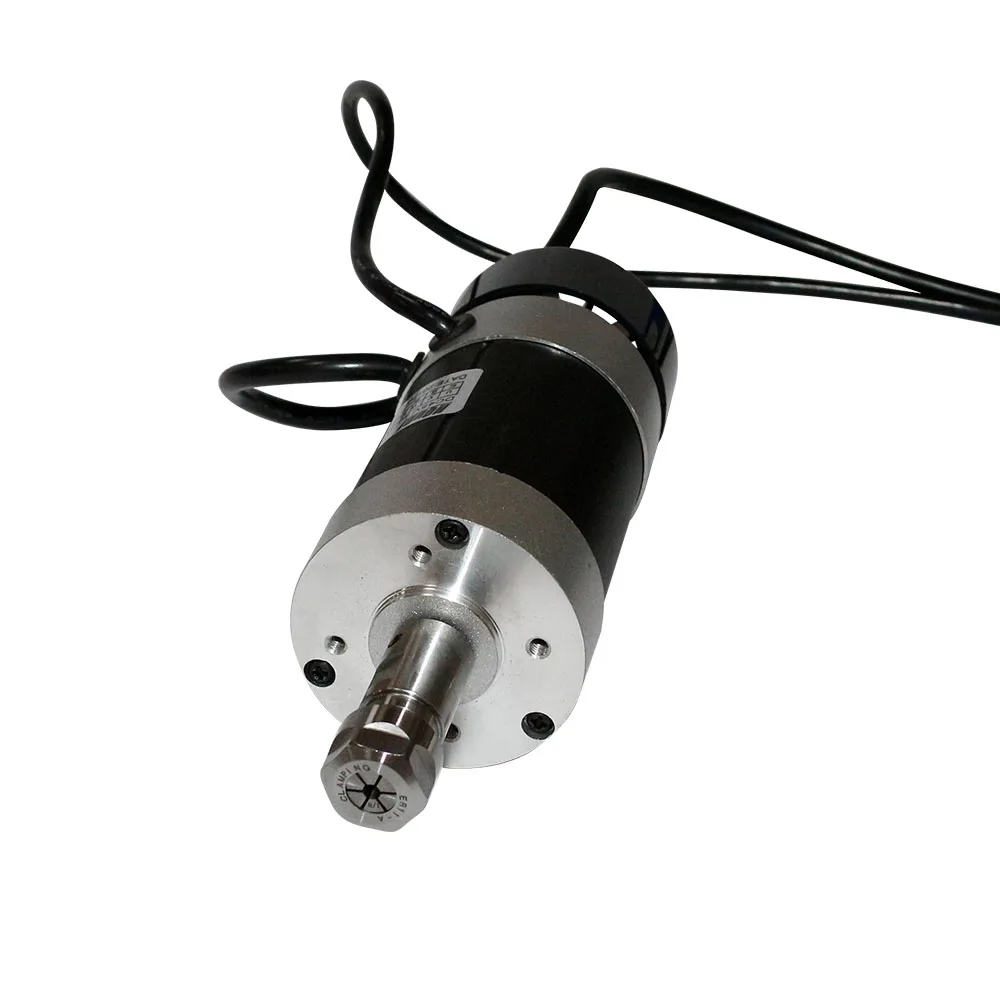 ER11 ER16 48V Brushless Spindle 400W 1200RPM WS5760-48 Closed Loop Drive WS500X