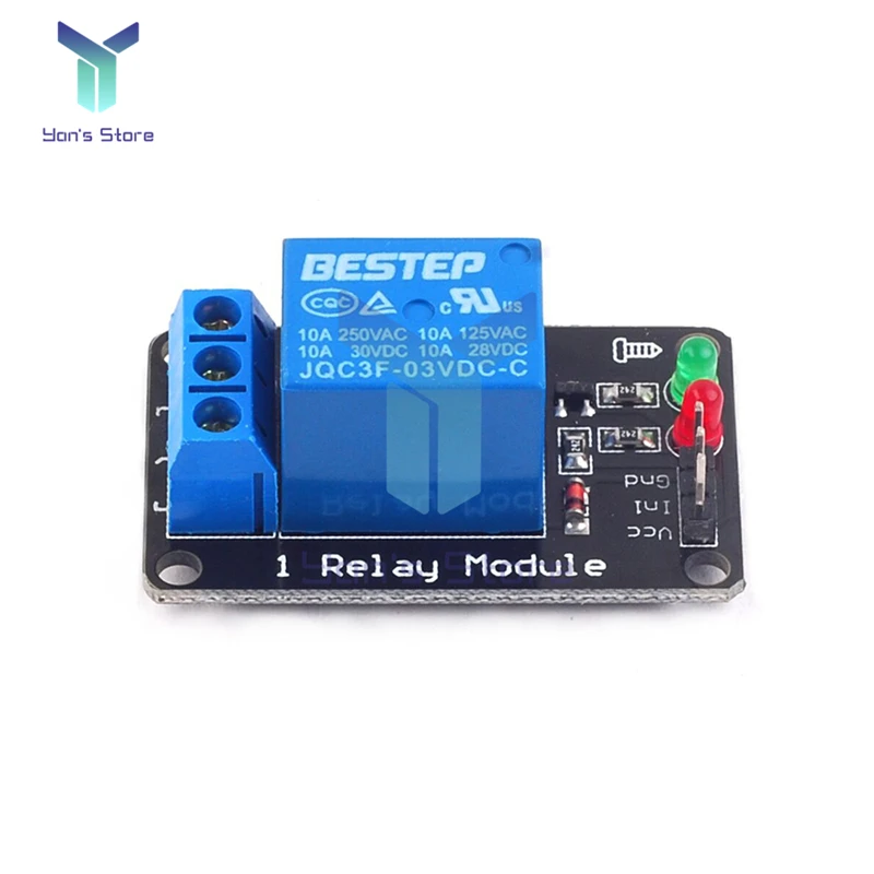 Modulo relè a 1/2/4 canali 3V 3.3V Relè illuminato con trigger a basso livello con uscita relè lampada Modulo relè a 4 vie per Arduino