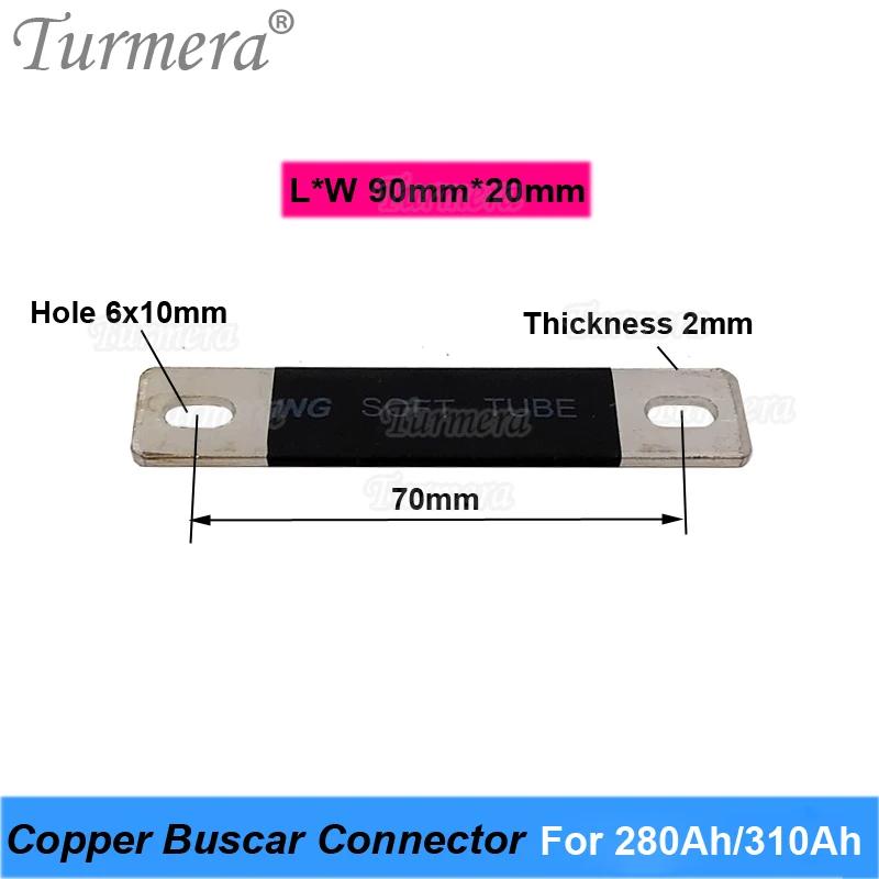 O conector das barracas de cobre de turmera para a bateria 3.2v 272ah 280ah 310ah lifepo4 400a monta para a fonte de alimentação ininterrupta 12v 48v