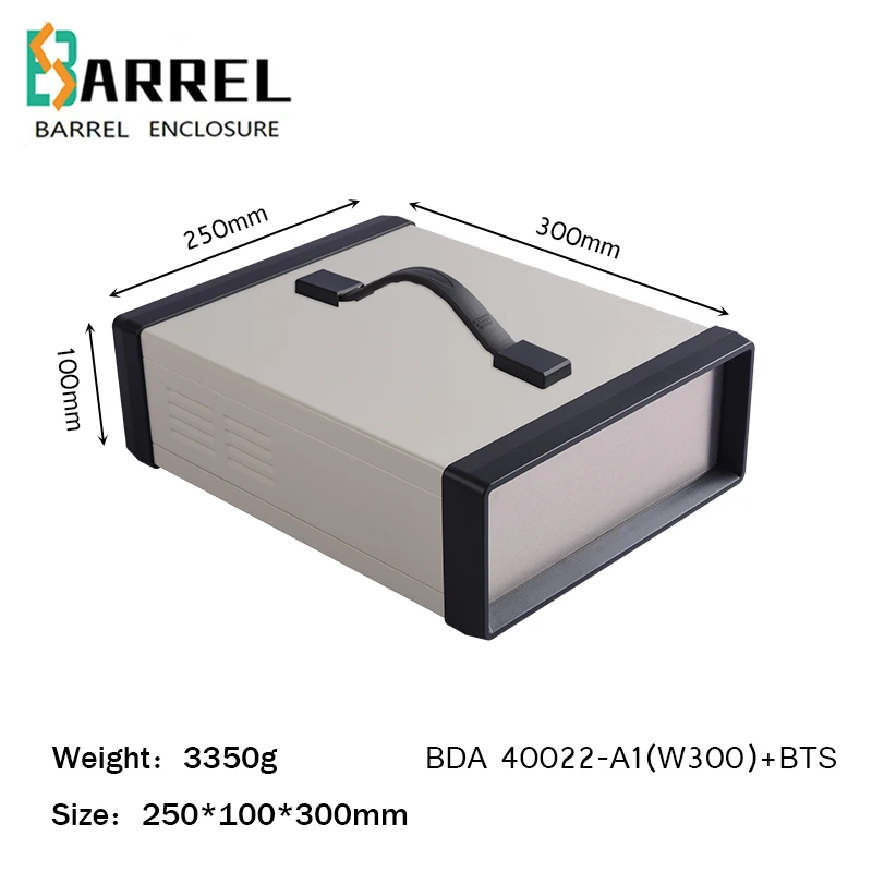 All-metal Gabinete Instrumento Eletrônico Faça Você Mesmo Elétrica Tomada Interruptor de Controle de Distribuição de Habitação Indústria Case 300*250*100 Milímetros