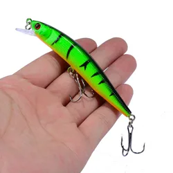 Señuelo de Pesca de pececillos, cebo duro flotante, Wobbler Jig, Crankbait, carpa a rayas, aparejos de Pesca SwimBait, 95mm, 8g, 1 piezas