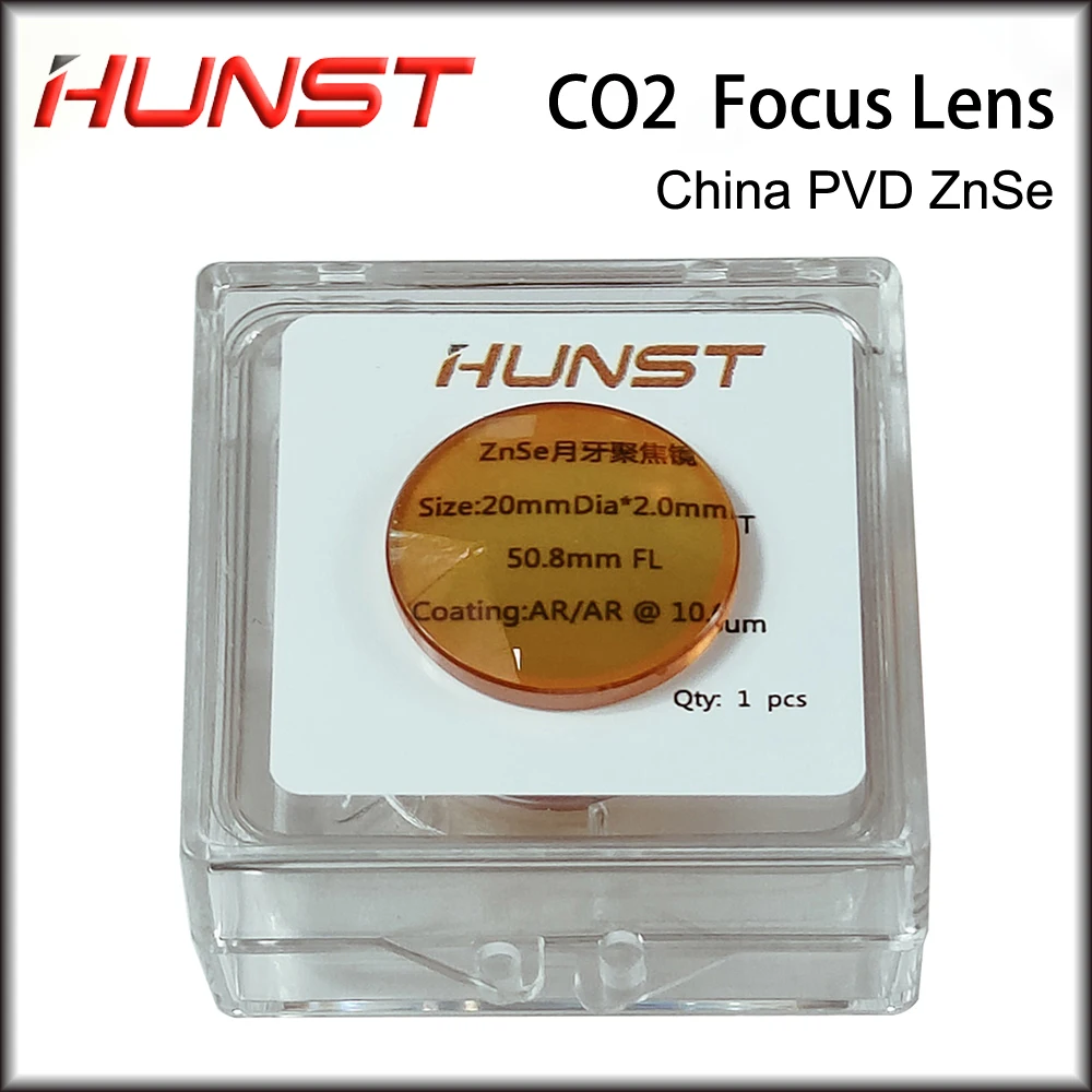 Hunst China CO2 ZnSe soczewka skupiająca Dia.12 18 19.05 20mm FL38.1 50.8 63.5mm dla maszyna do laserowego cięcia i grawerowania części zamiennych