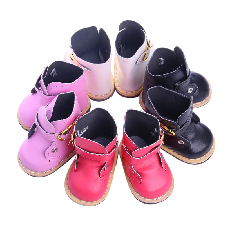 2021 fashion leather boots suitable for 43cm/18 inch doll newborns, cute little animal boots, rain boots and doll accessories