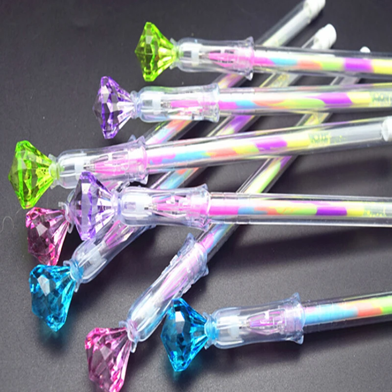 Гелевая ручка с алмазным рисунком, 6 цветов в 1, 2 шт.