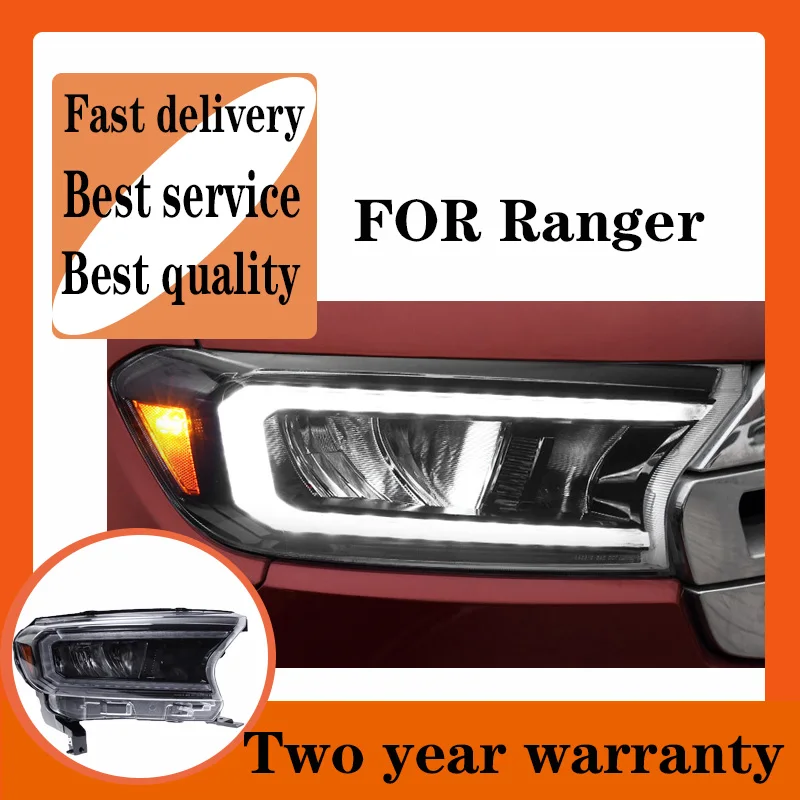 Car Styling Headlights for Ford Ranger Everest 2015-2019  Raptor Endeavour LED Headlight DRL Head Lamp Led Projector