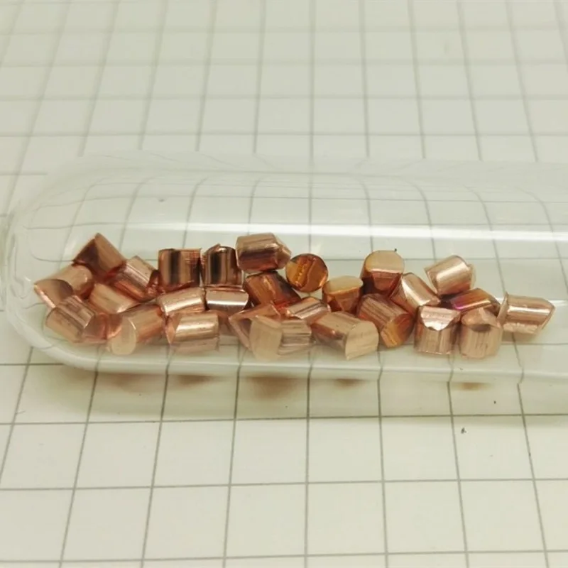 

Copper metal beads - 5 grams 99.99% purity - sealed in ampoule under argon