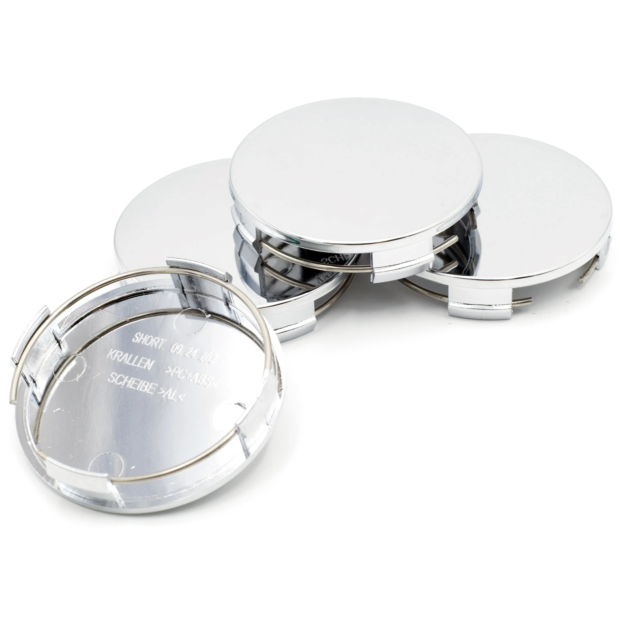 4Pcs 65Mm ล้อ Hubcap สำหรับ Universal Center Caps ป้องกันฝุ่นการปรับเปลี่ยนรถอุปกรณ์เสริมสีดำ Chrome