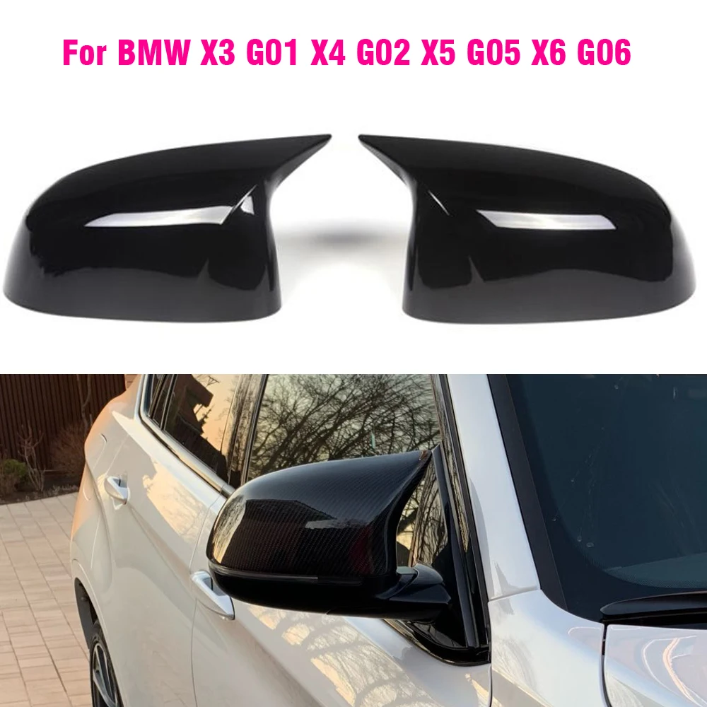 

Car Side Door Rearview Side Mirror Cover Cap For BMW G01 G02 G05 X5 G06 X6 G07 X7 Upgrade M Style Parts Styling 2018-2022