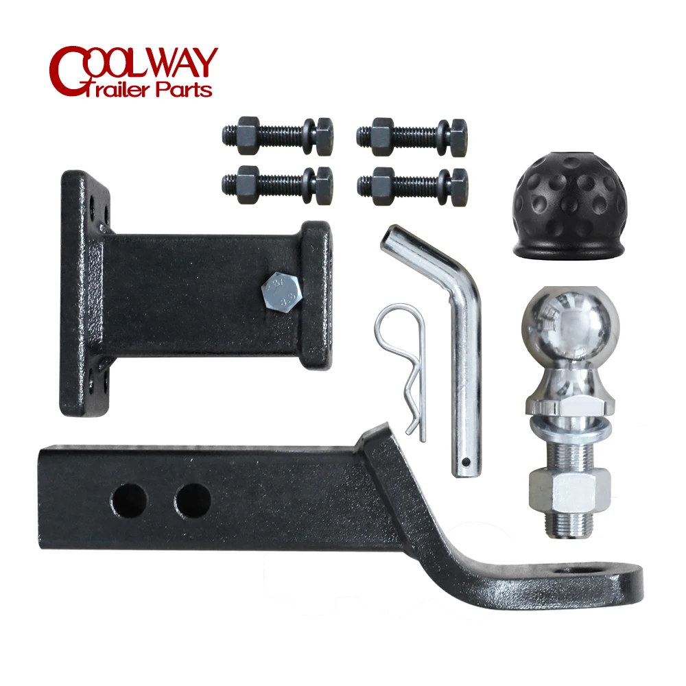 2 Polegada towbar língua bola montagem com reboque bola e engate receptor pino rv caminhão reboque peças carro acessórios caravanas