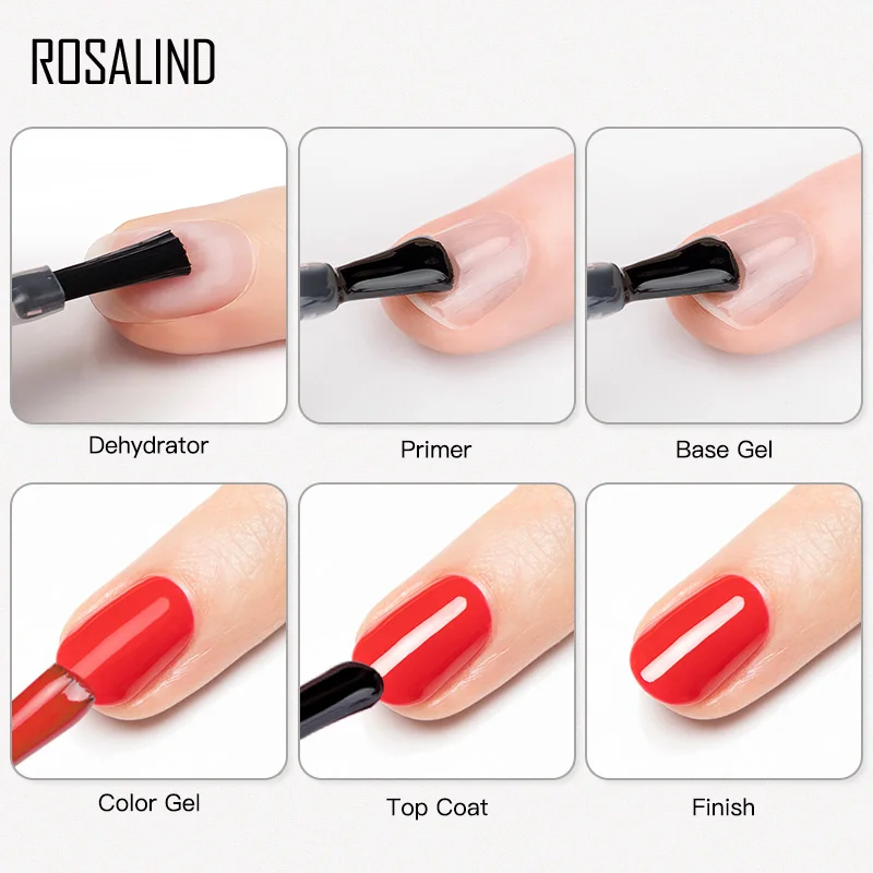 Rosalind 15 Ml Nail Dehydrator Gel Polish Nail Primer Geen Behoefte Curing Lucht Drogen Voor Nagels Art Base Top Coat langdurige Gel Lak