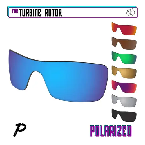 Lentes de repuesto polarizadas EZReplace para gafas de sol Oakley Turbine Rotor, múltiples opciones