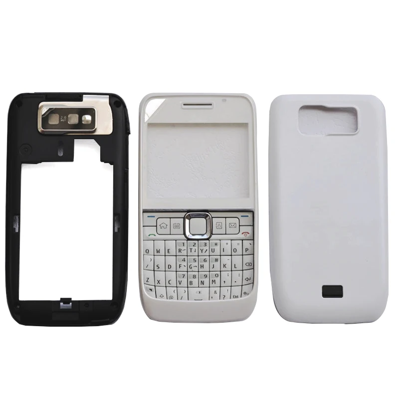 ZUGZUC New Plastic Full Housing For Nokia E63 Full Complete Housing Back Cover+Middle Frame+Front Frame+Keyboard+Logo