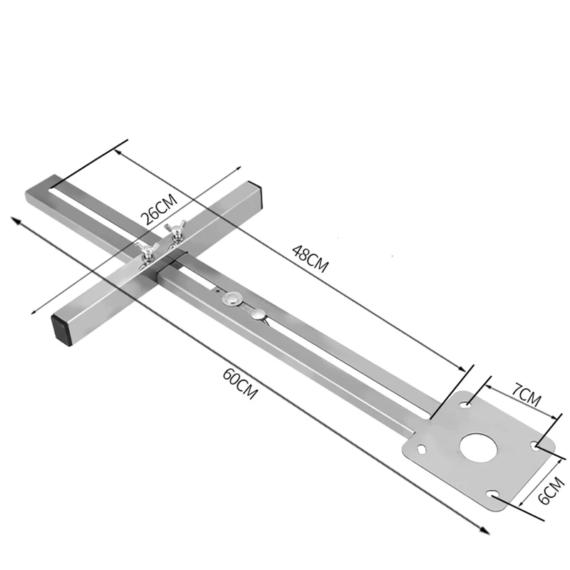 2025 Per Trimmer Macchina Guida per bordi Posizionamento Tagliere Strumento Apri foro Lavorazione del legno Router Cerchio Fresatura Scanalatura Strumento