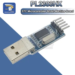 PL2303 USB To RS232 TTL Converter Adapter Module PL2303HX STC Microcontroller Brush Machine Board