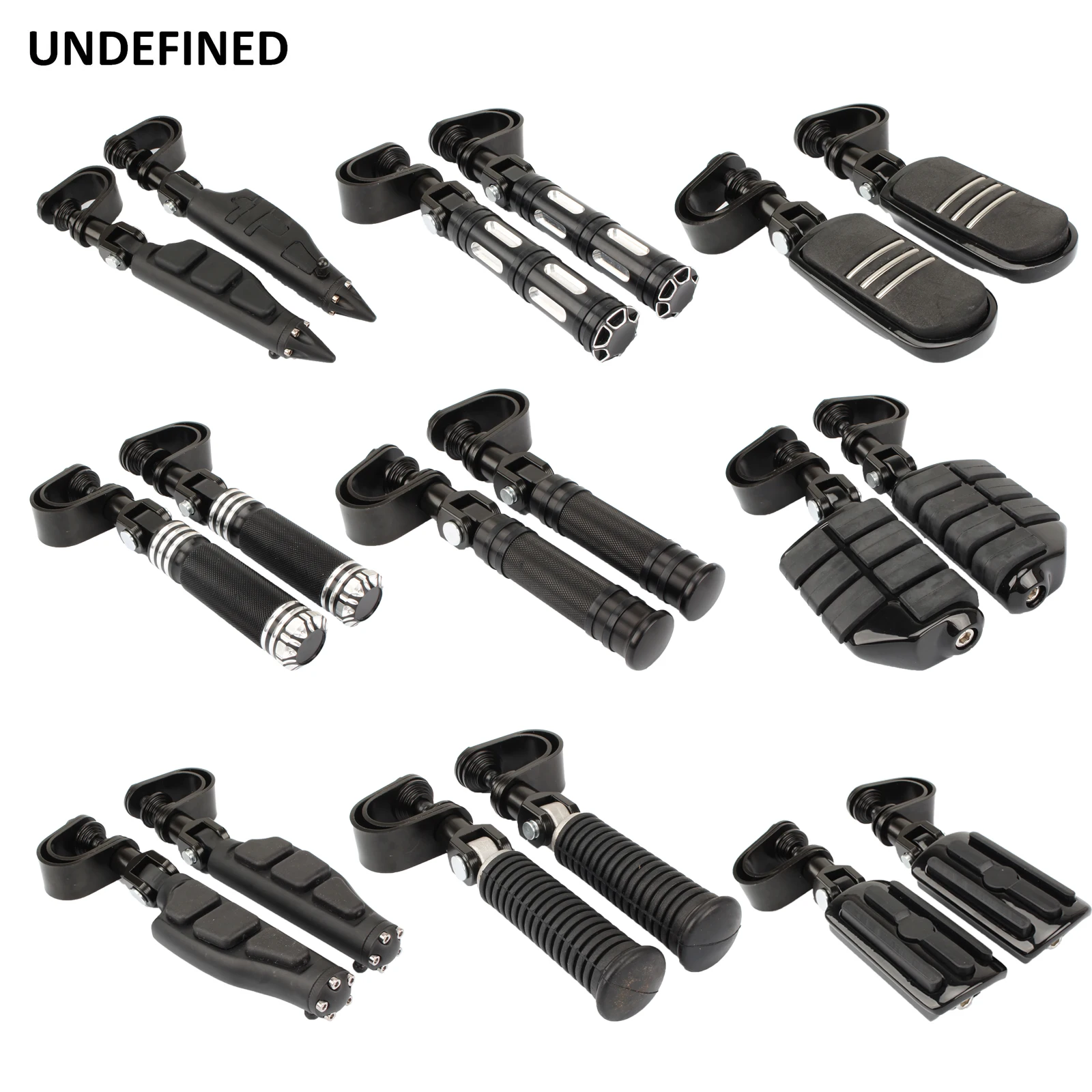 

Motorcycle 25 32mm Highway Adjustable Engine Guard Crash Bar Footrest Mount Foot Peg Bracket For Harley Chopper Bobber Universal