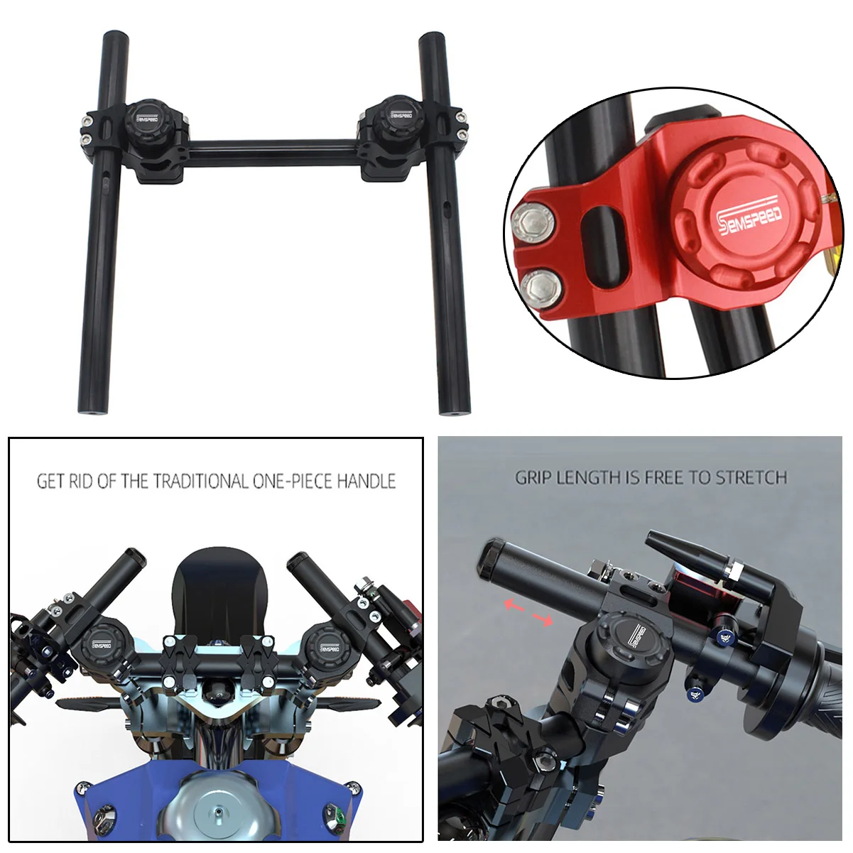 22mm Motorcycle Handle Bar Steering Strengthen Adjustable Cross Bar For MT07 FZ07 XSR700 Tracer700 700 GT 2014-2018 2019 2020