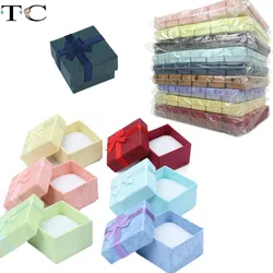 Ring Gift Box Jewelry Organizer Paper Box Ring Packaging Box Jewellry Store Container Earring Box 24pcs/Lot