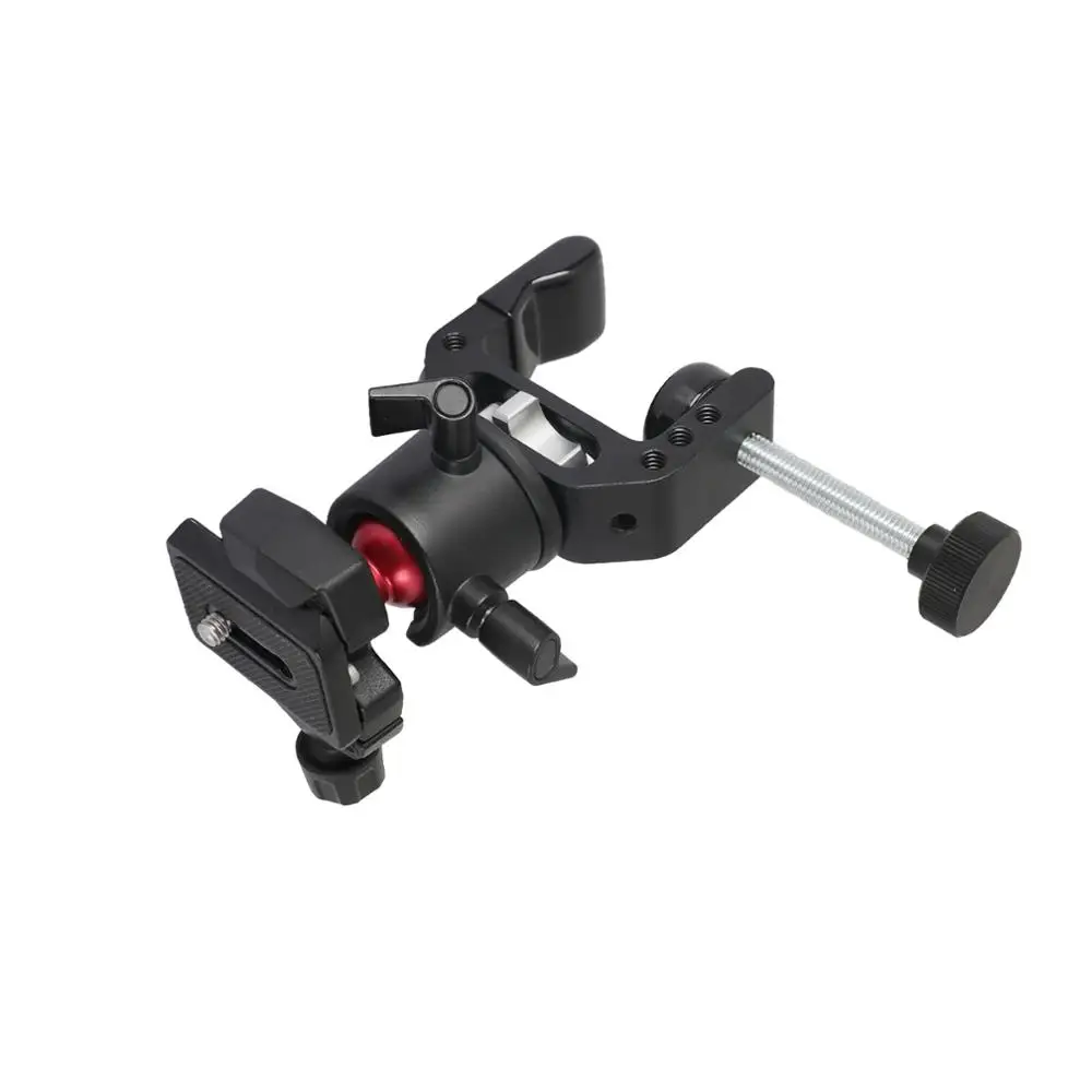 CAMVATE Tripod Ball Head Adapter 360° Rotated With Quick Release Base Plate + Universal C Clamp For DSLR Camera / Smartphone