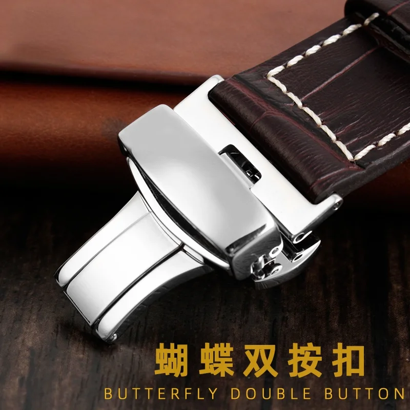 Genuine Leather Watch Strap for Citizen Eco-Drive Genuine Leather Watch Band BU2020-11ABU2022-12E Series Business 23mm