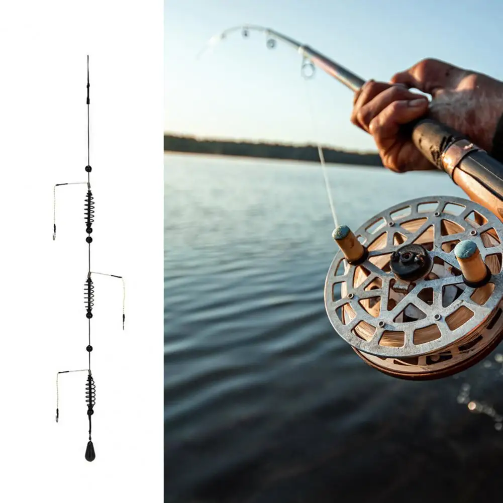 Fishing String Hook Lightweight Sturdy Lure Bait Cage Easy to Carry Durable Fishing Spring Carp Feeder Anti-rust Fishing Hook