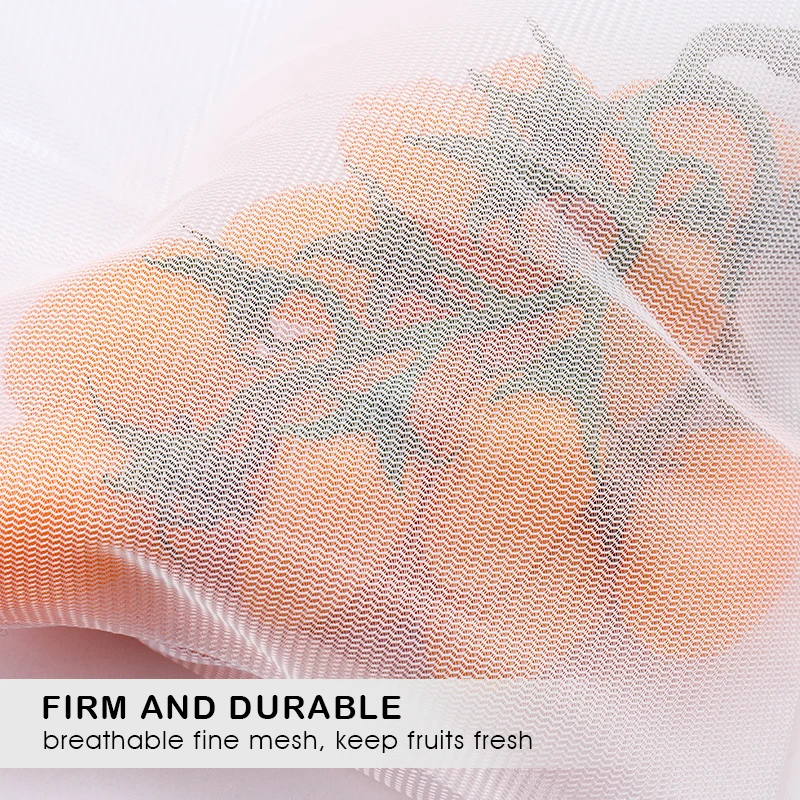 3/9/15pcs Fruit Vegetable Storage Mesh Bags Reusable Net Bags Kitchen Food Organizer Washable Toys Grocery Storage Packaging Bag