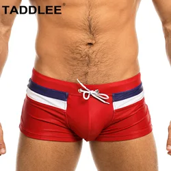 Taddlee Sexy Swimwear Men's Swim Boxer Trunks Square Cut Swimsuits Bathing Suits