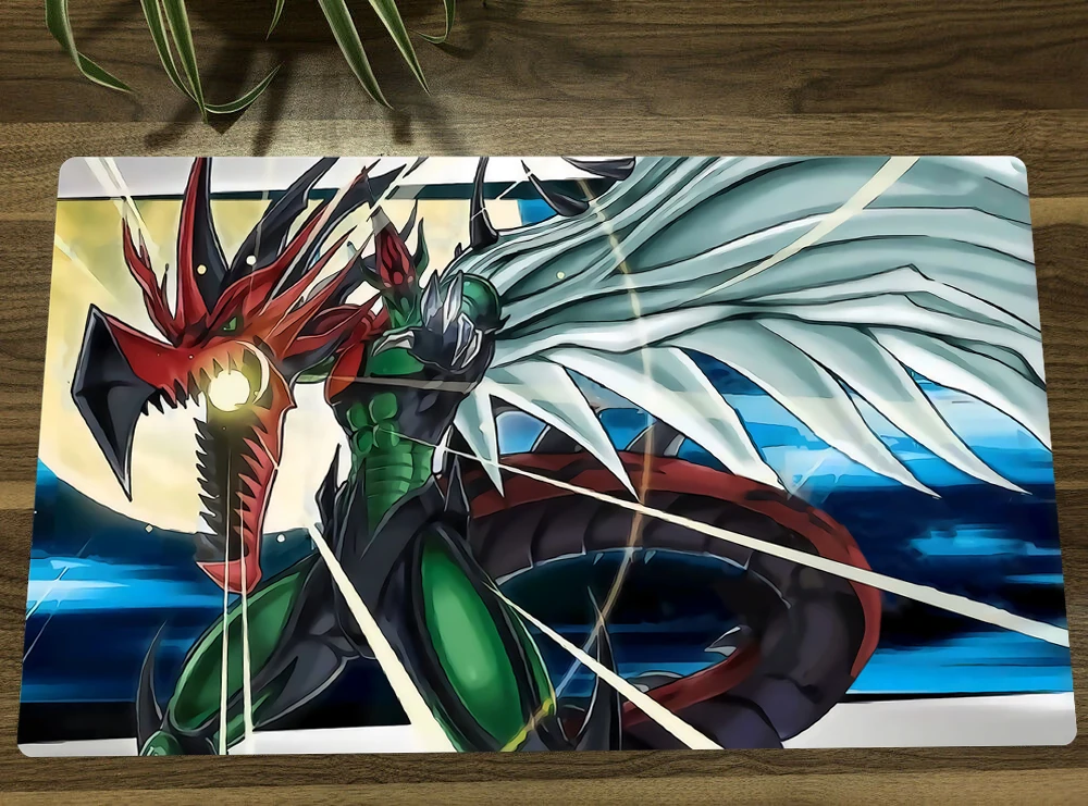 YuGiOh Elemental HERO Flame Wingman TCG Mat Anime Trading Card Game Mat CCG Playmat Desk Mat Mouse Pad 60x35cm Free Bag