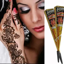 Black Henna Body Paint Arts Temporary Flash Tattoo Paste Cones Sexy Tattoo Indian Wedding Paint For Tattoo Supplies