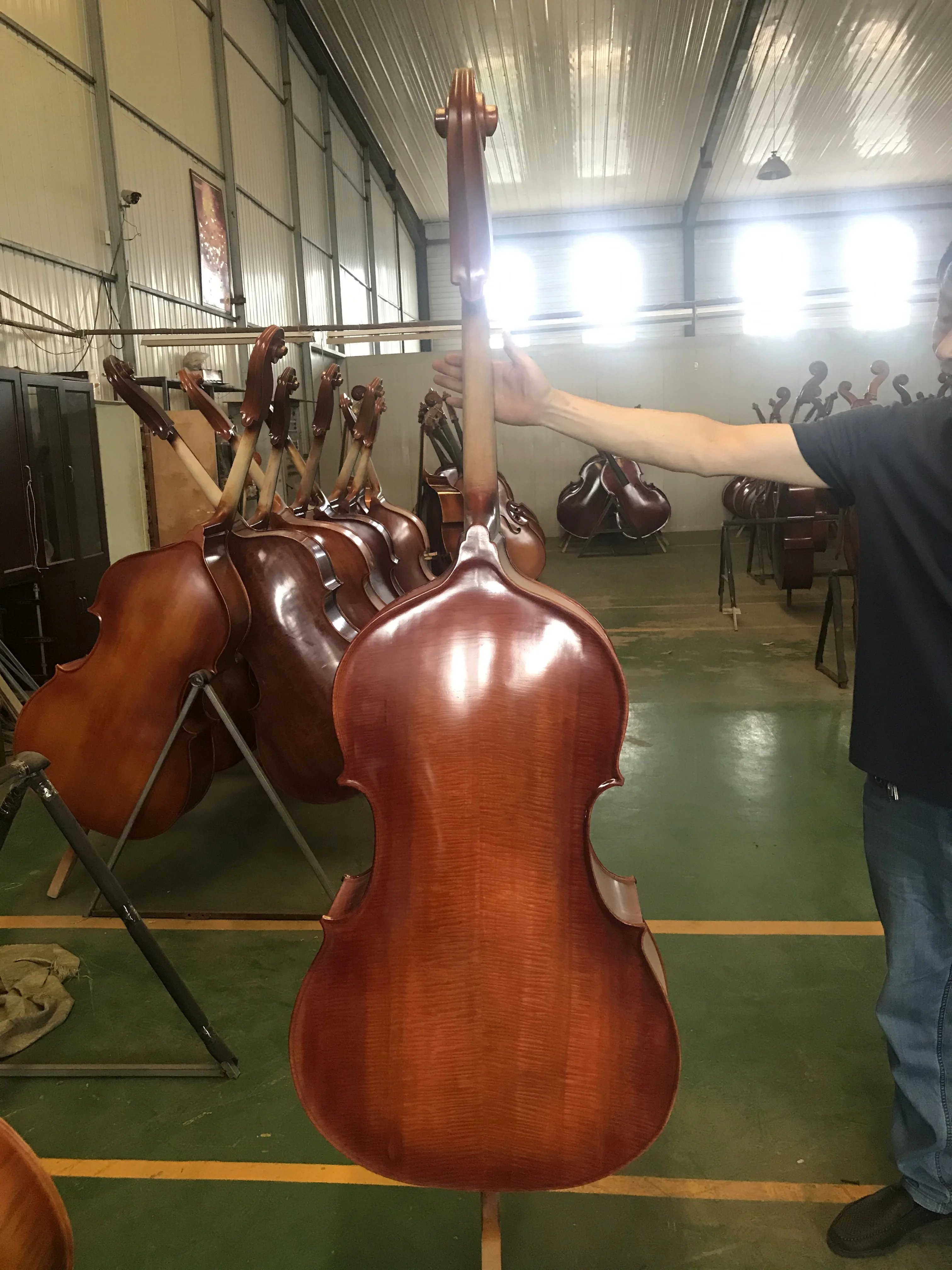 

Professional Upright Bass Control, Double Bass, All Accessories, Solid Wood, 4 Strings, Hand Made, 1/2