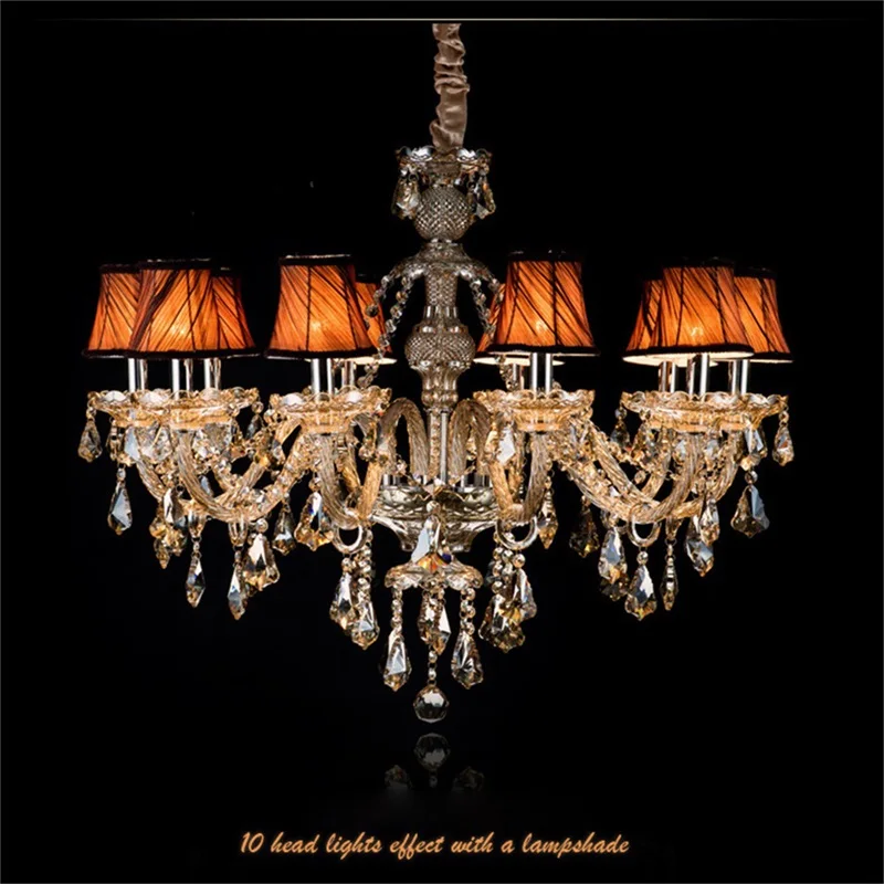 

OUFULA American Style Chandelier Lamp LED Pendant Candle Hanging Light Luxury Fixtures for Home Decor Villa Hall