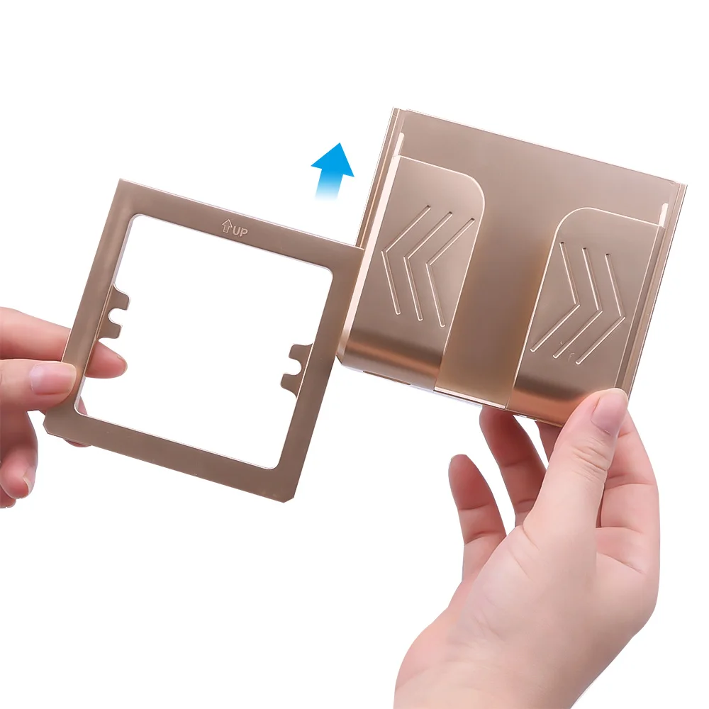 Dual USB Smart Home Wall Charger Socket Adapter Wall Socket Universial Phone Charger Power Outlet Panel 5V 2.1A Phone Holder