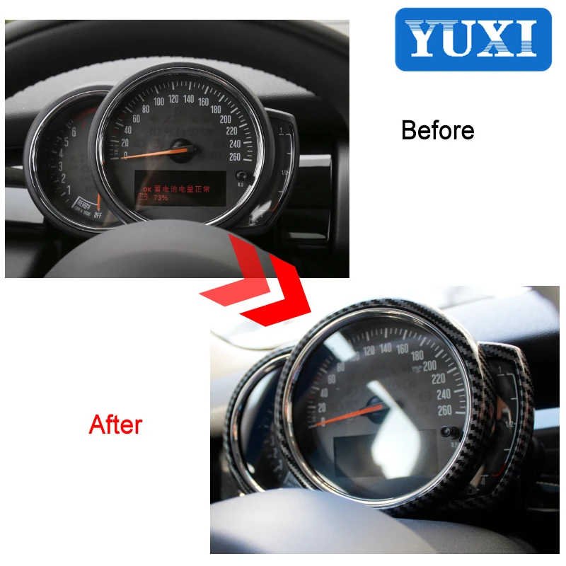 Car Dashboard Decorative Frame  For BMW MINI ONE CooperS F54 F55 F56 F57 F60 Tachometer Cover Car Interior Styling Modification