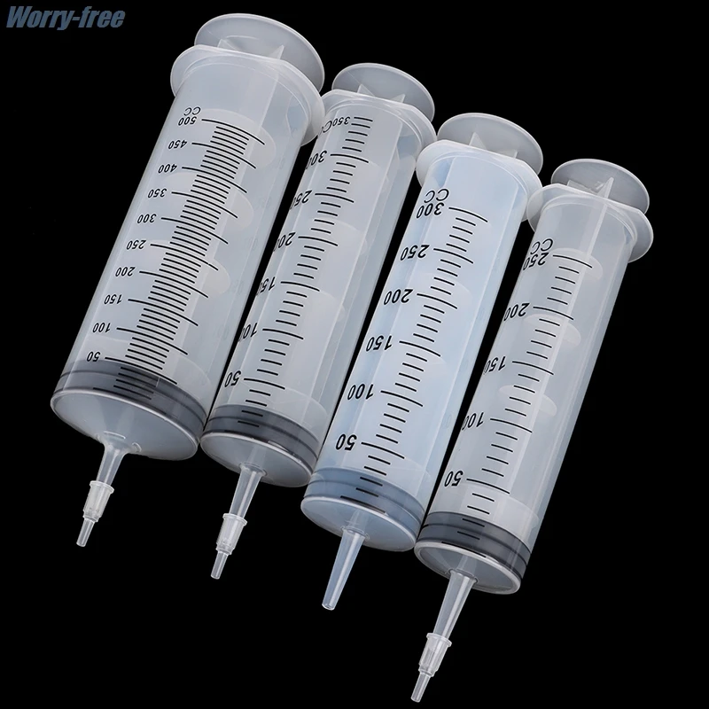 New 1PC High-capacity Syringes Disposable Nutrient Sterile Hydroponics Feeding Syringe 250ml,300ml,350ml,500ml