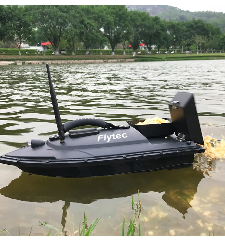 

Flytec RC Boat Electric Fishing Bait Fish Finder 1.5KG 2Hours 500M Control distance5.4km/h Double Motor Toys Kit / RTR Version