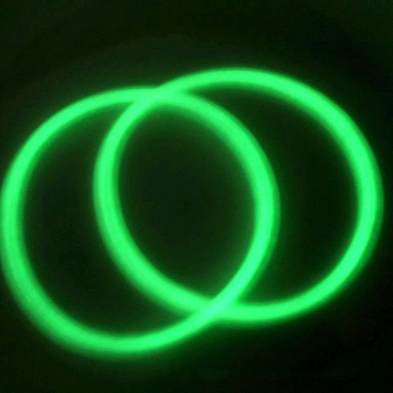10PCS Night Luminous Bracelets Wristband Gummy Silicone DIY Rubber Hairbands